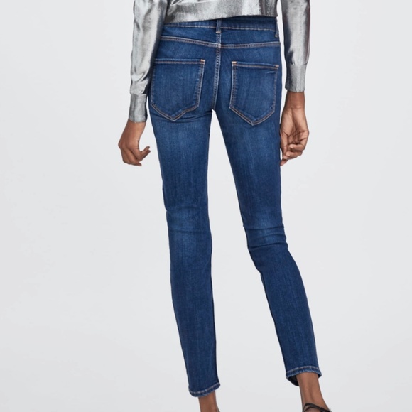ZARA Skinny Jeans:Navy Blue, US 12, 14/Eur 44, 46 - Picture 6 of 10